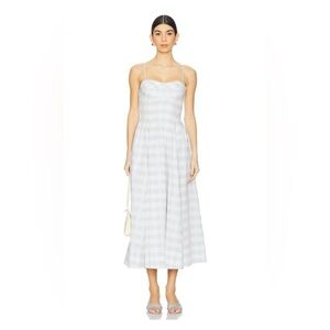 Simkhai Kittiya Midi Dress in Periwinkle Sky Multi